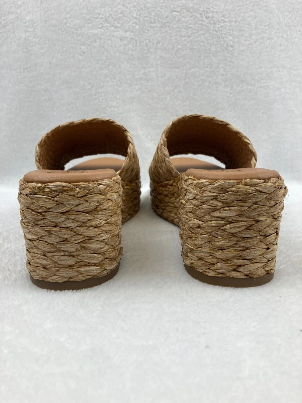 Matisse Del Mar Beach Raffia Platform Wedges sz 8